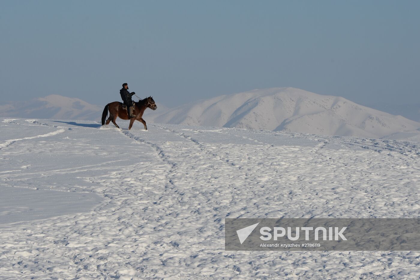 Winter ranges in Republic of Tuva