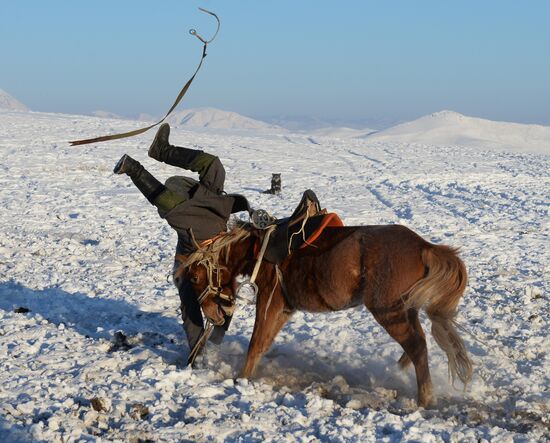 Winter ranges in Republic of Tuva