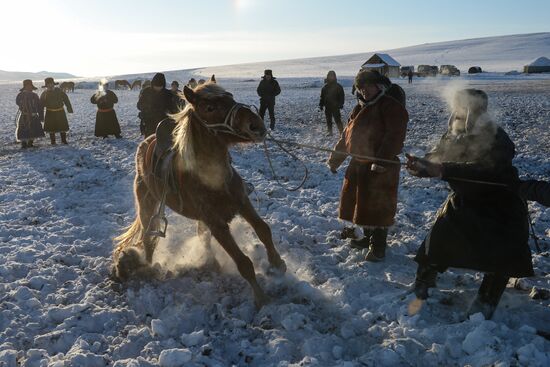 Winter ranges in Republic of Tuva