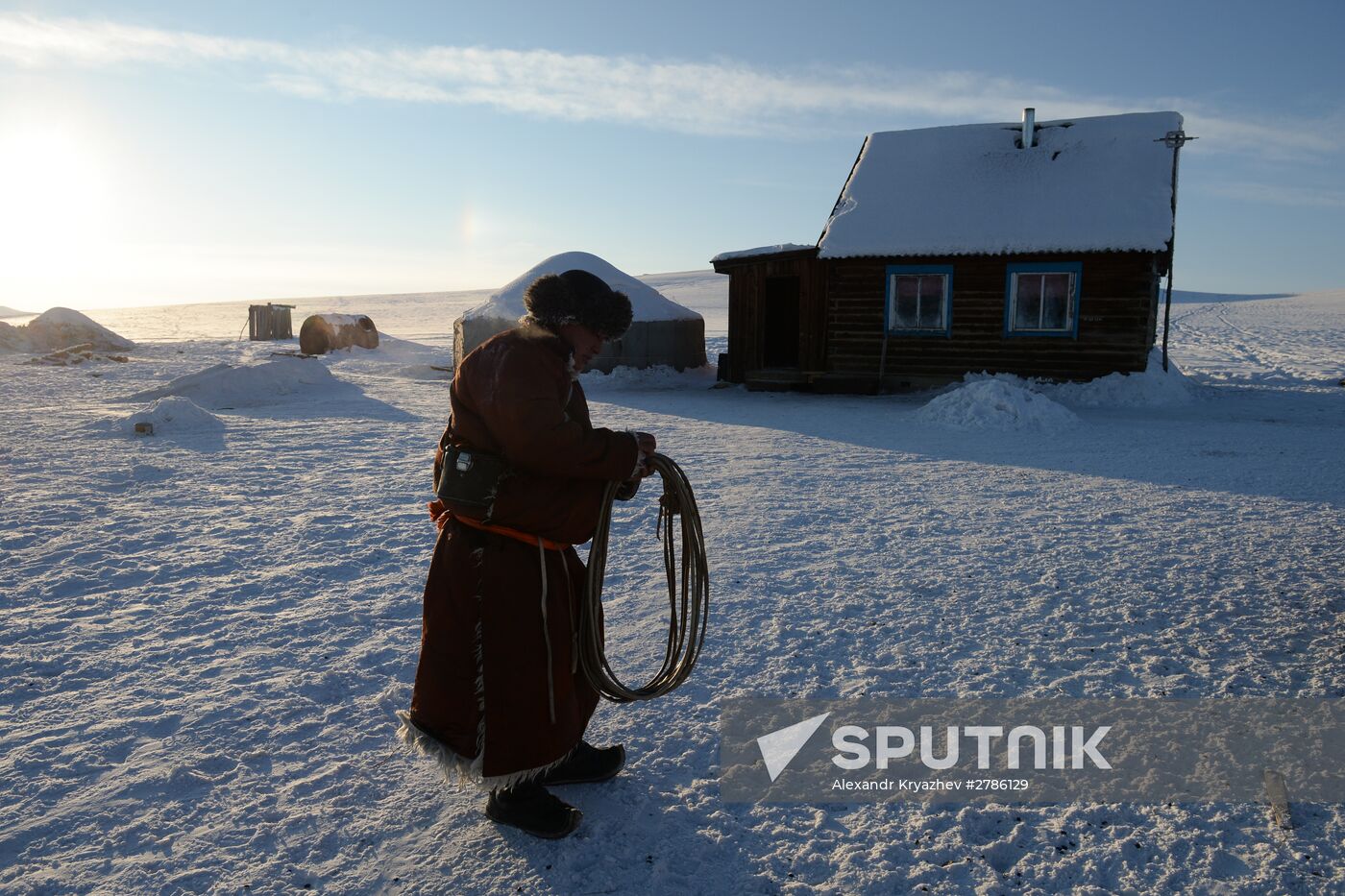 Winter ranges in Republic of Tuva