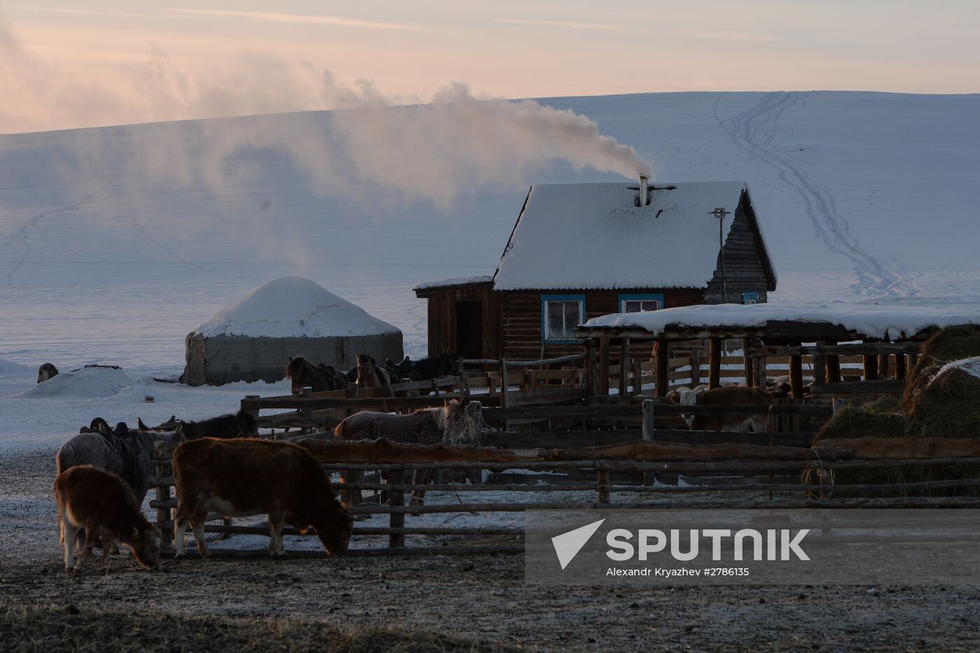 Winter ranges in Republic of Tuva