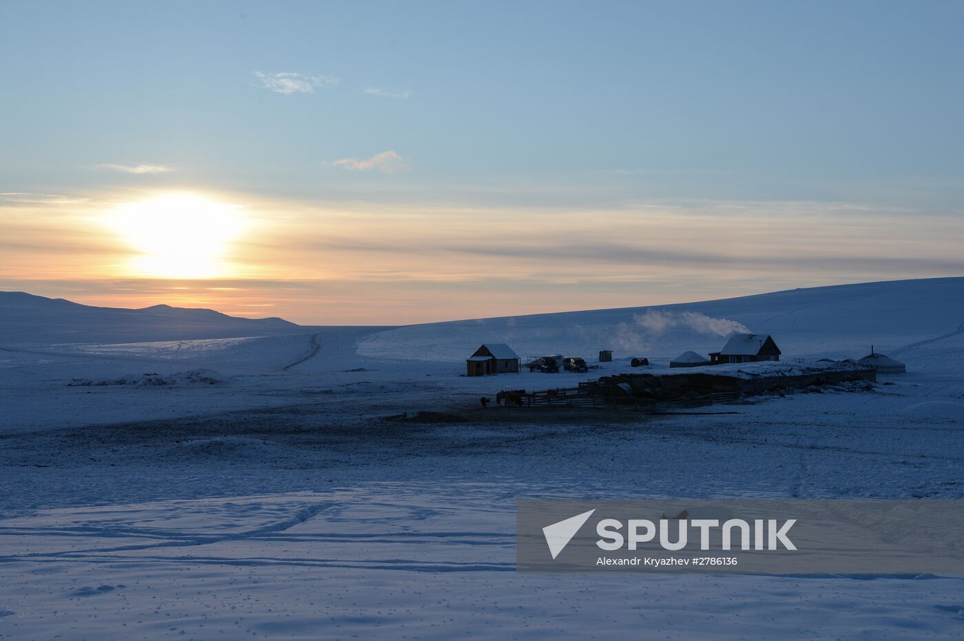 Winter ranges in Republic of Tuva