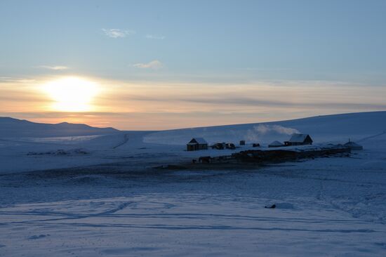 Winter ranges in Republic of Tuva