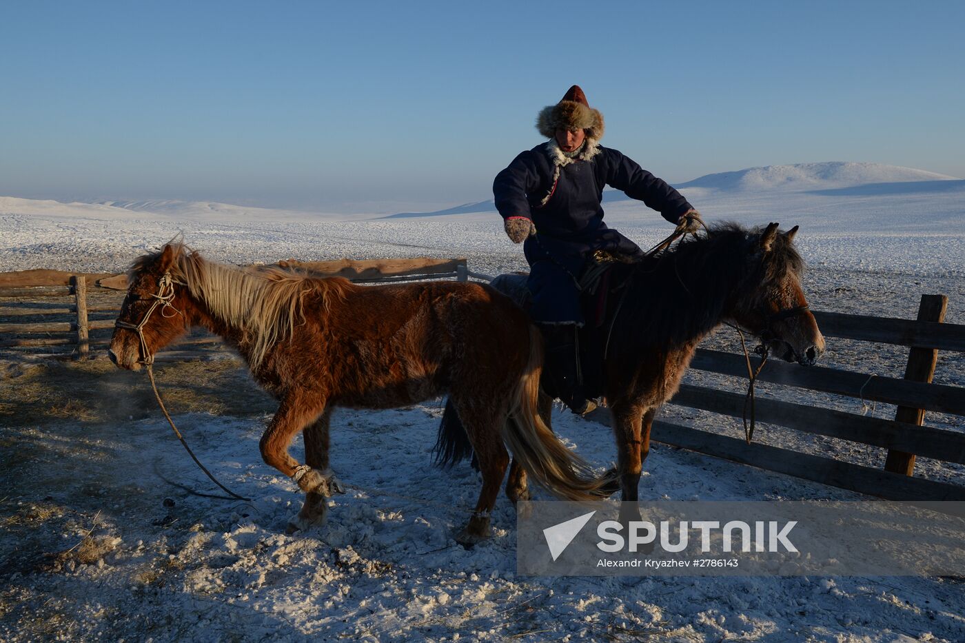 Winter ranges in Republic of Tuva