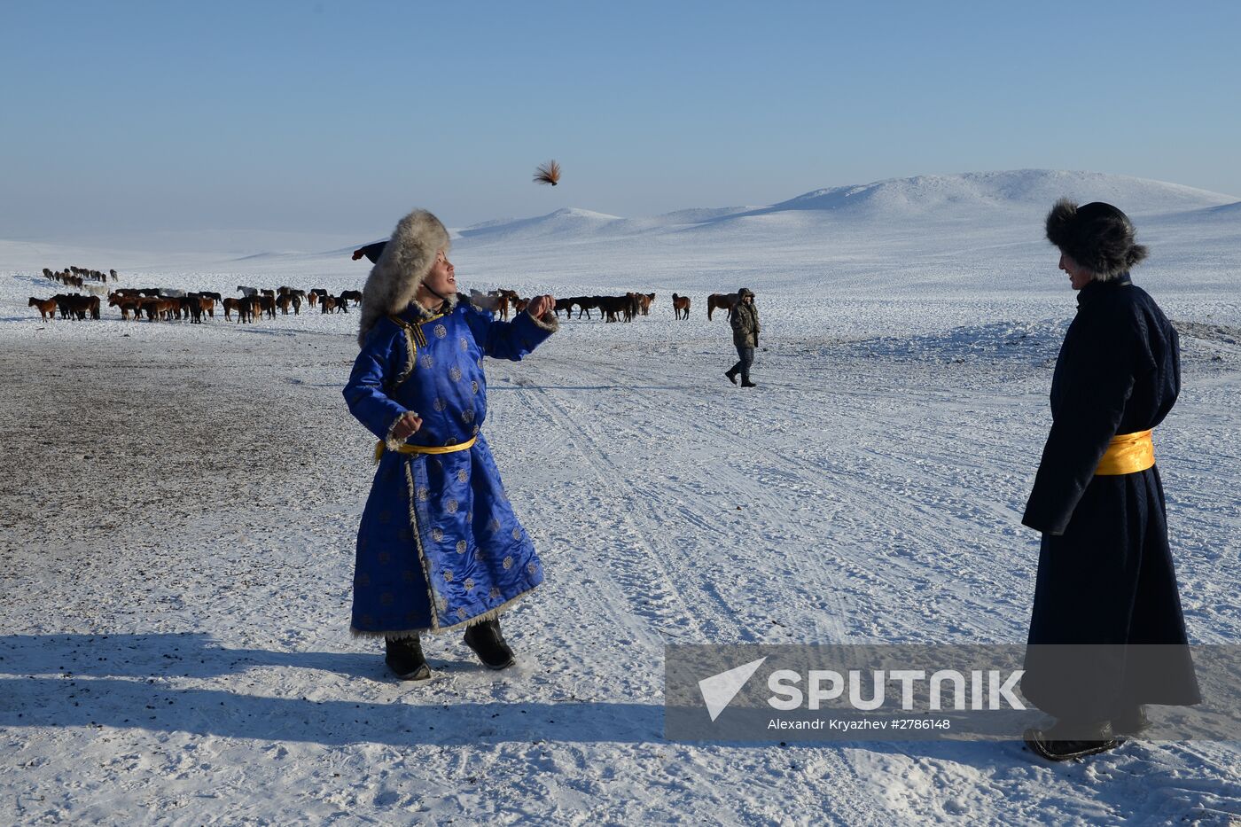 Winter ranges in Republic of Tuva
