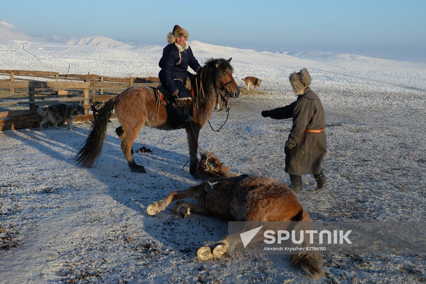 Winter ranges in Republic of Tuva