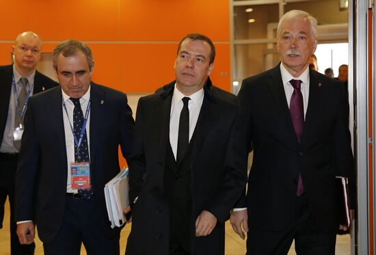 Prime Minister Medvedev attends 15th United Russia congress