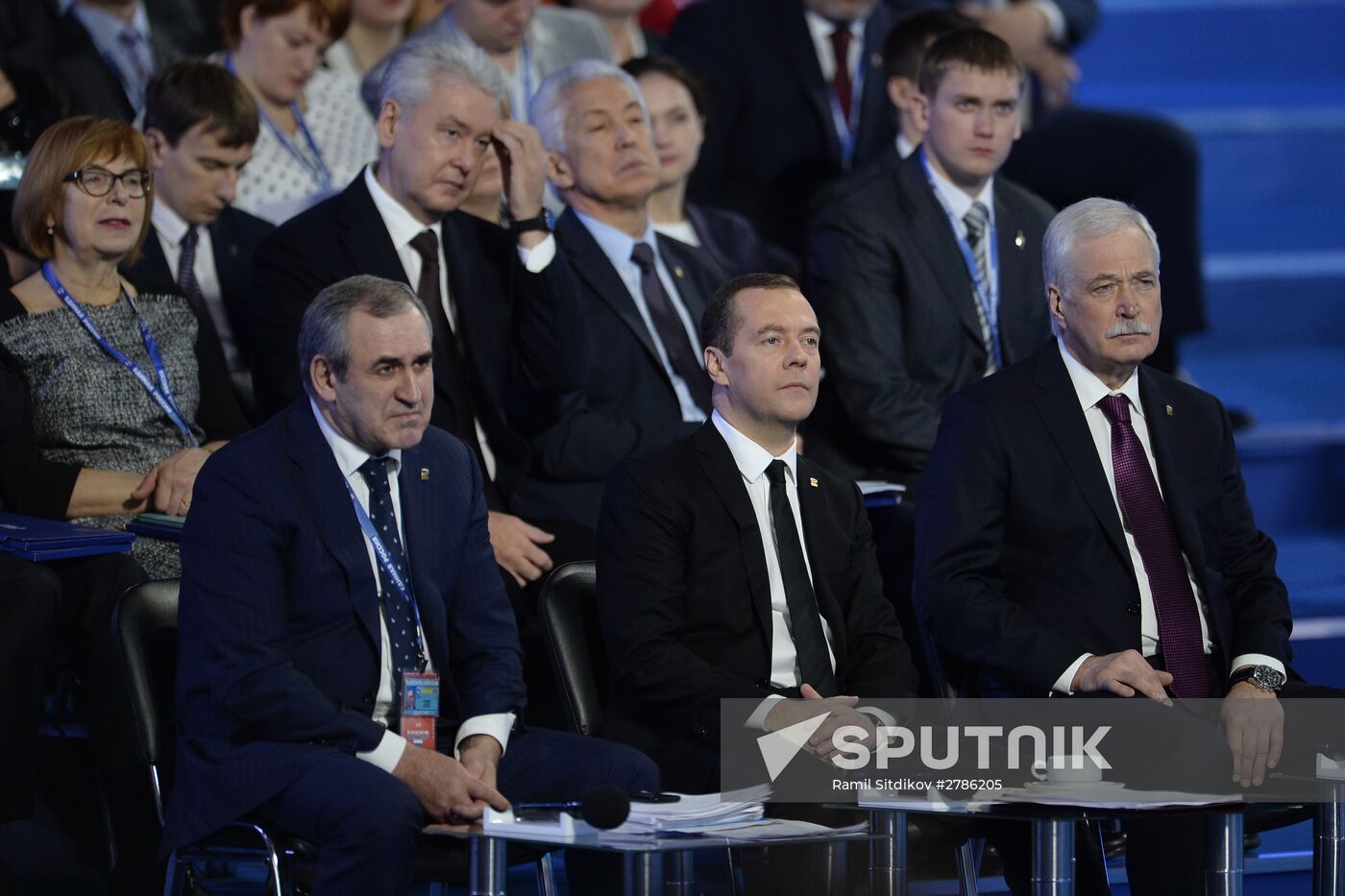Prime Minister Medvedev attends 15th United Russia congress