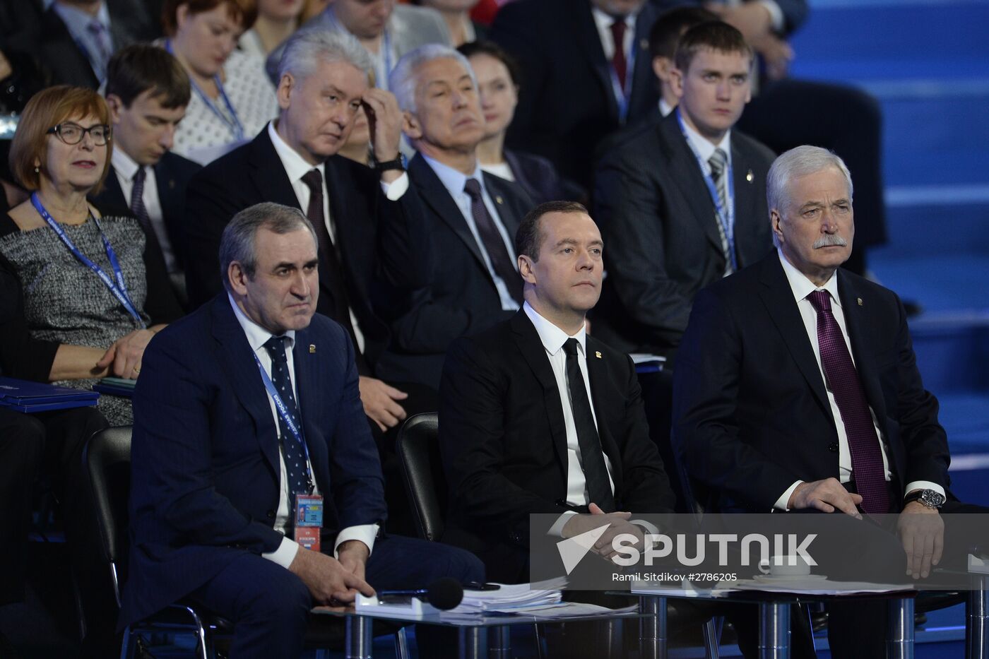 Prime Minister Medvedev attends 15th United Russia congress