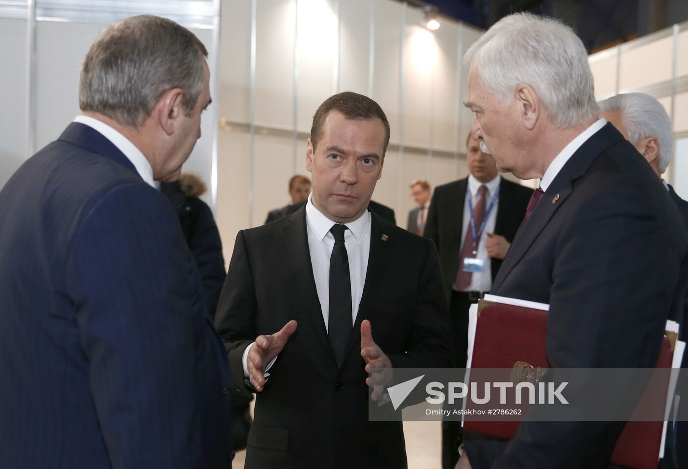 Prime Minister Medvedev attends 15th United Russia congress