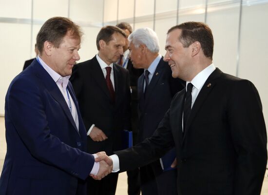 Prime Minister Medvedev attends 15th United Russia congress