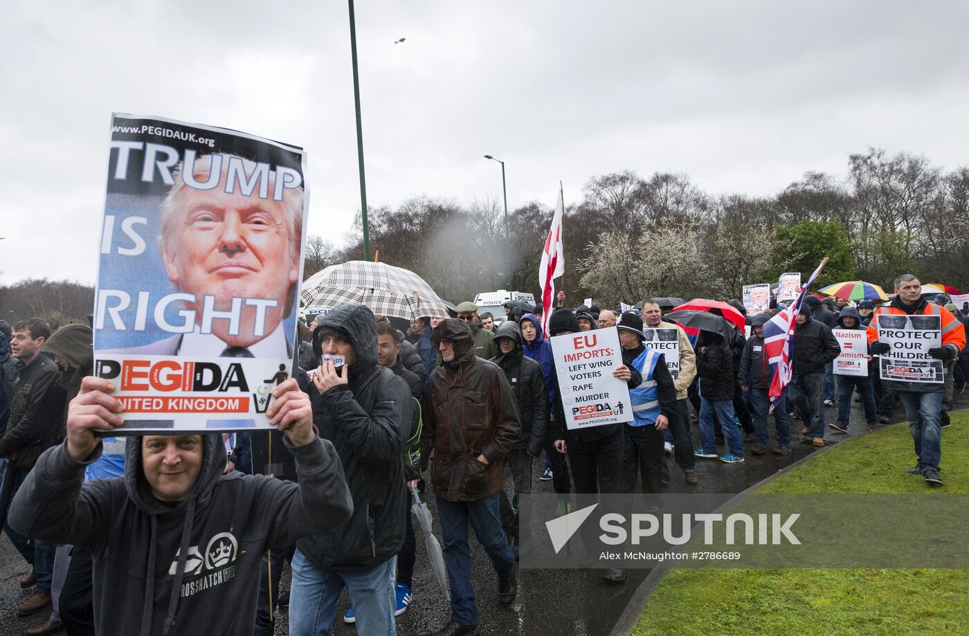 Rallies against "the Islamization of Europe" in European countries