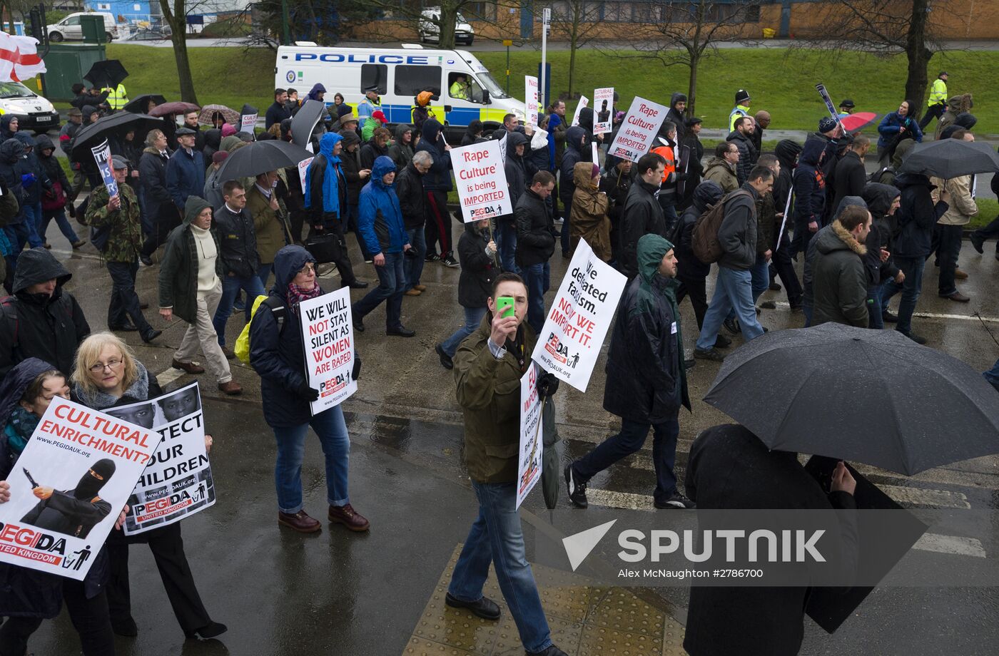 Rallies against "the Islamization of Europe" in European countries