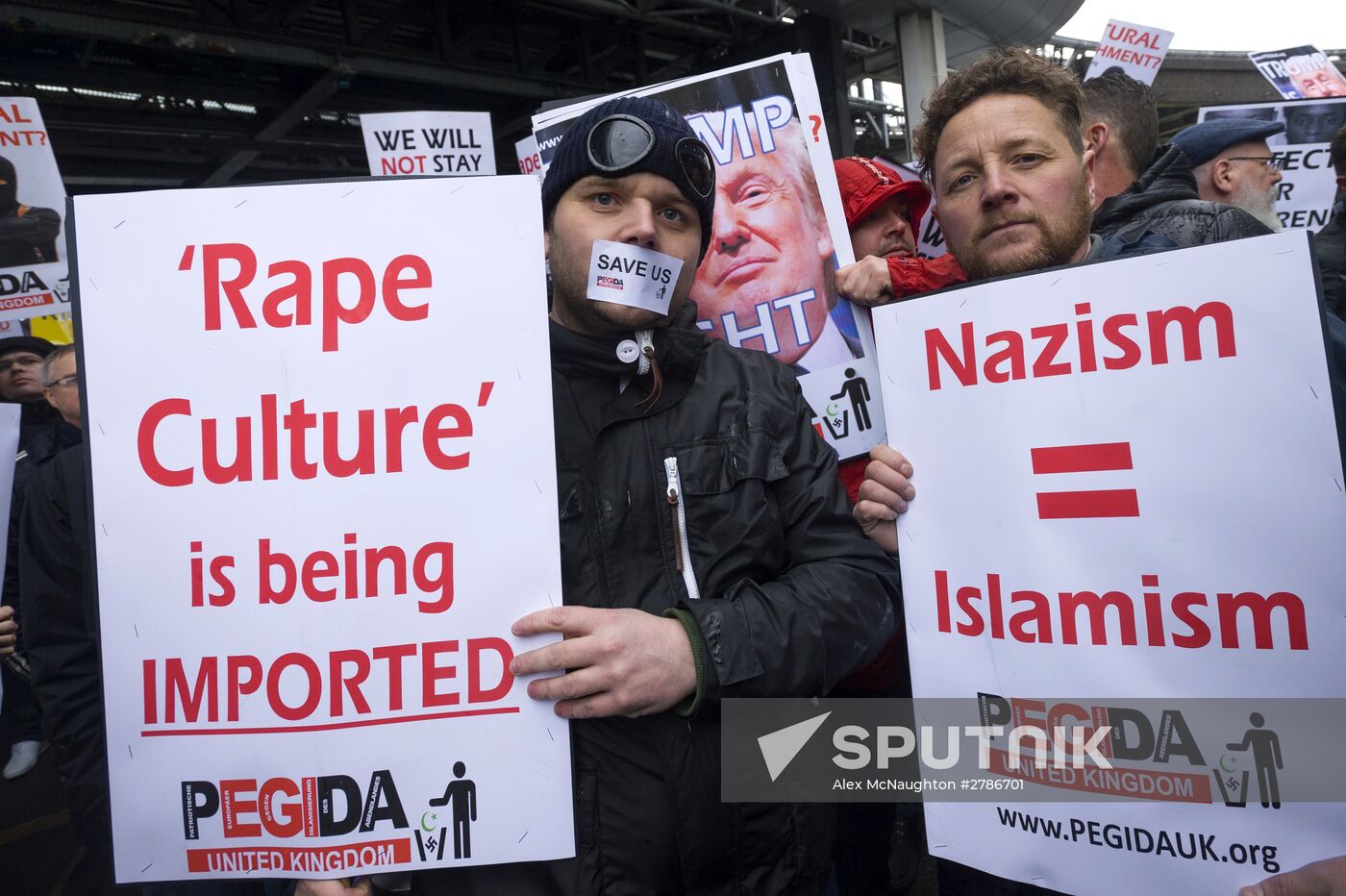 Rallies against "the Islamization of Europe" in European countries