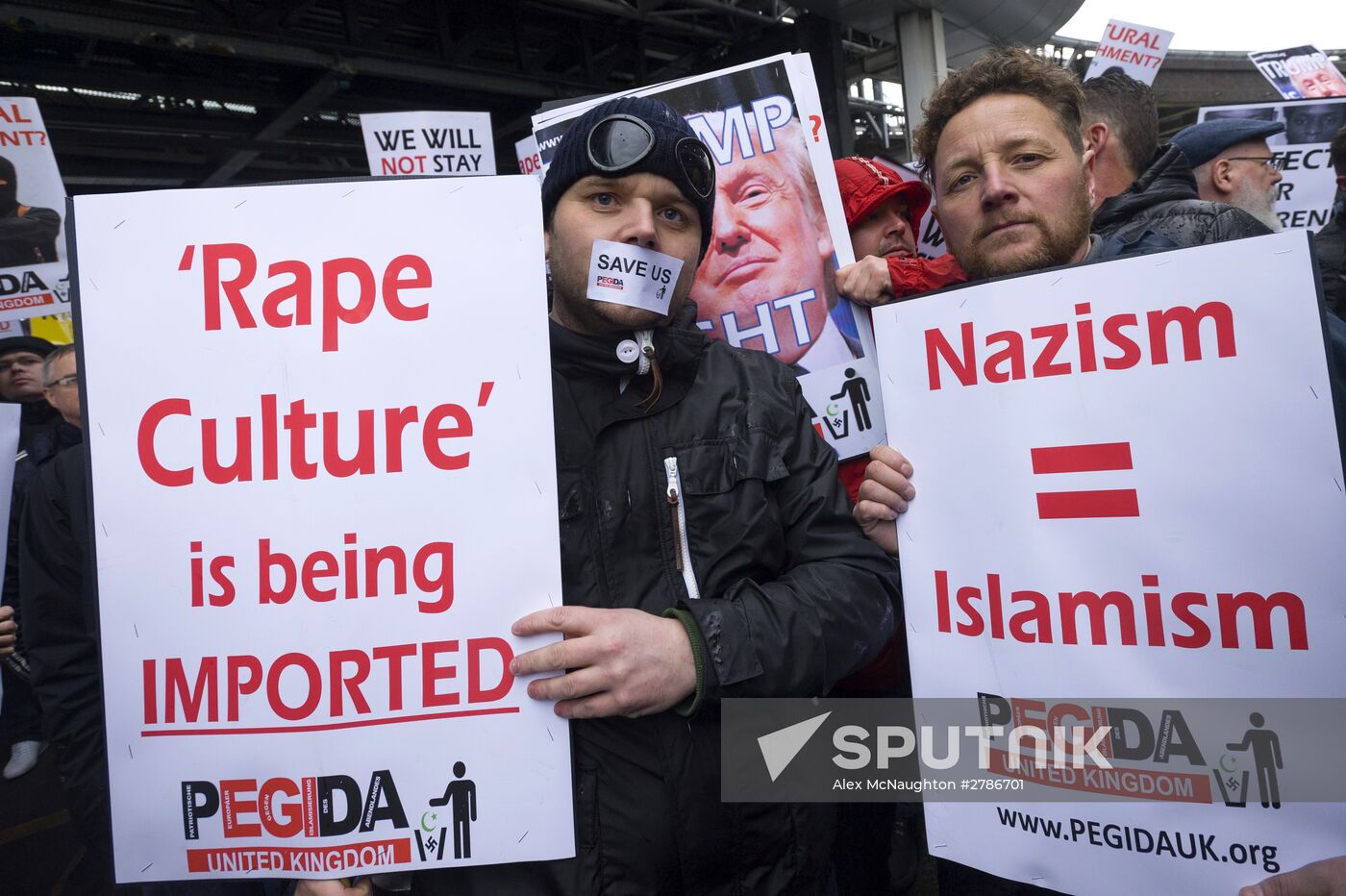 Rallies against "the Islamization of Europe" in European countries