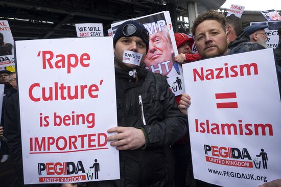 Rallies against "the Islamization of Europe" in European countries