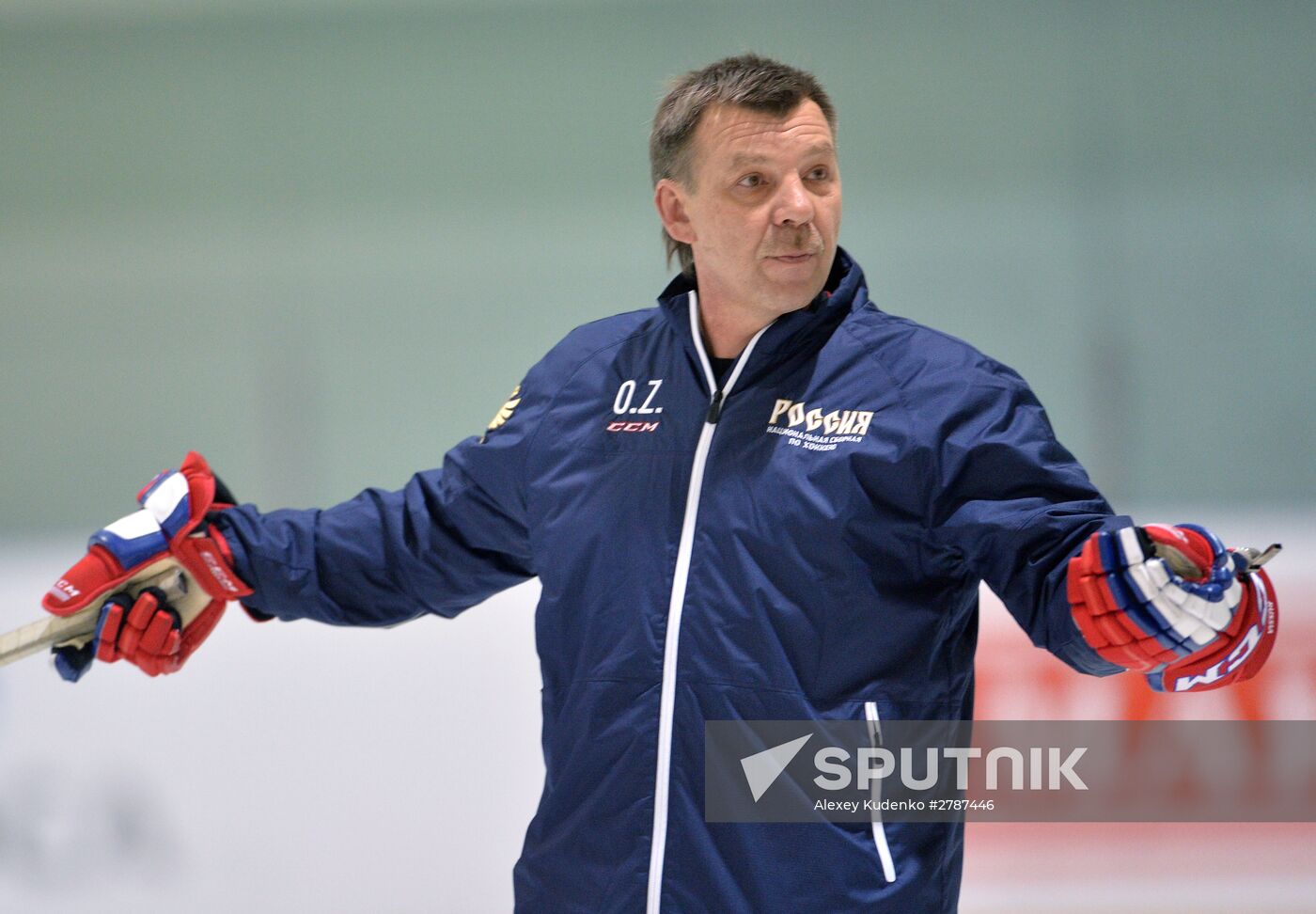 Russian national ice hockey team training