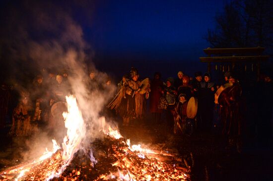 Shamans celebrate Shagaa -- Lunar New Year in Tyva