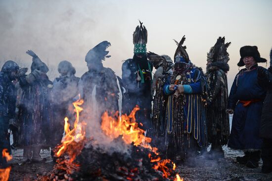 Shamans celebrate Shagaa -- Lunar New Year in Tyva