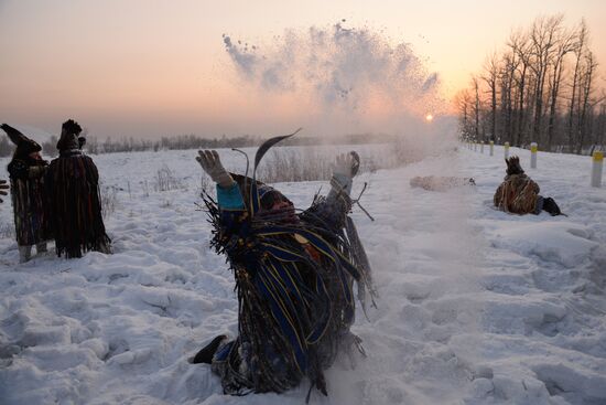 Shamans celebrate Shagaa -- Lunar New Year in Tyva