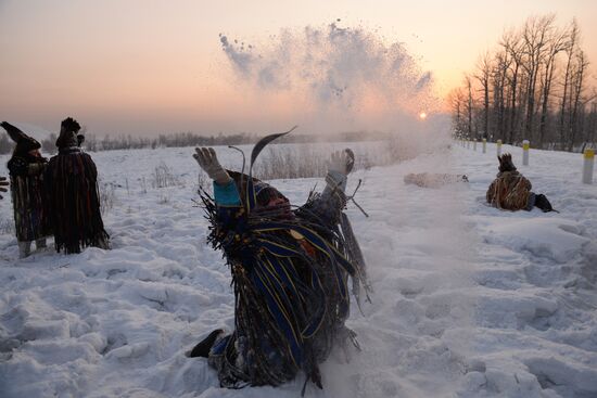 Shamans celebrate Shagaa -- Lunar New Year in Tyva