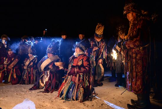 Shamans celebrate Shagaa -- Lunar New Year in Tyva