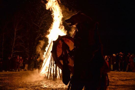 Shamans celebrate Shagaa -- Lunar New Year in Tyva