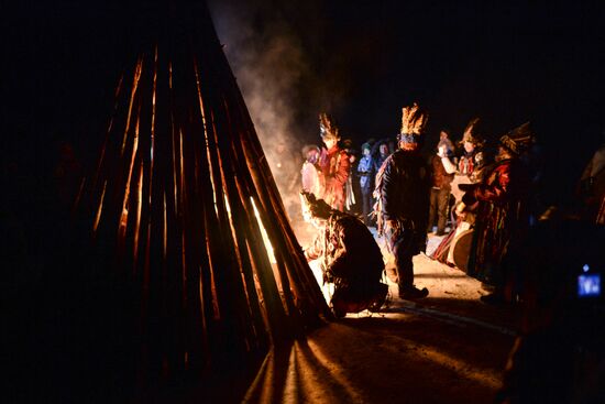 Shamans celebrate Shagaa -- Lunar New Year in Tyva