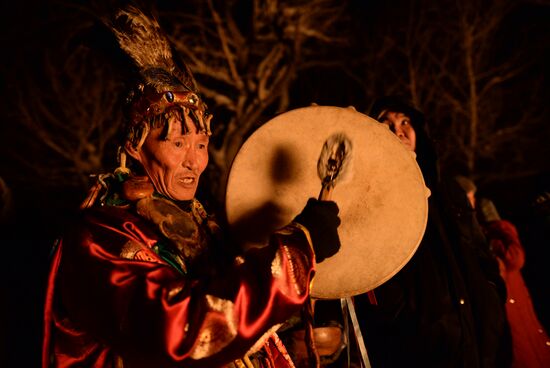 Shamans celebrate Shagaa -- Lunar New Year in Tyva