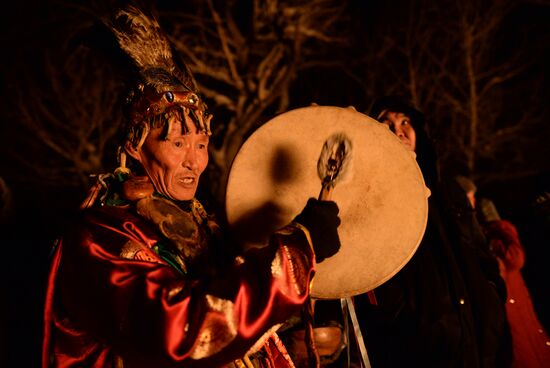 Shamans celebrate Shagaa -- Lunar New Year in Tyva