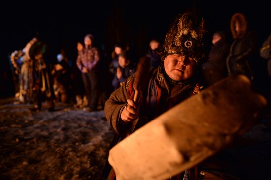 Shamans celebrate Shagaa -- Lunar New Year in Tyva