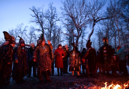 Shamans celebrate Shagaa -- Lunar New Year in Tyva