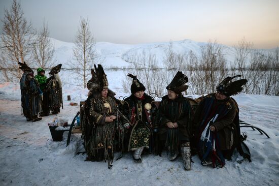 Shamans celebrate Shagaa -- Lunar New Year in Tyva