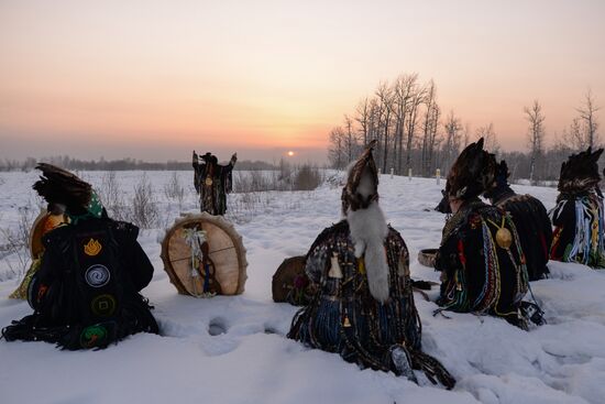 Shamans celebrate Shagaa -- Lunar New Year in Tyva