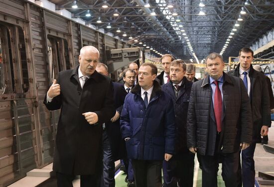 Russian Prime Minister Dmitry Medvedev's working trip to Tver