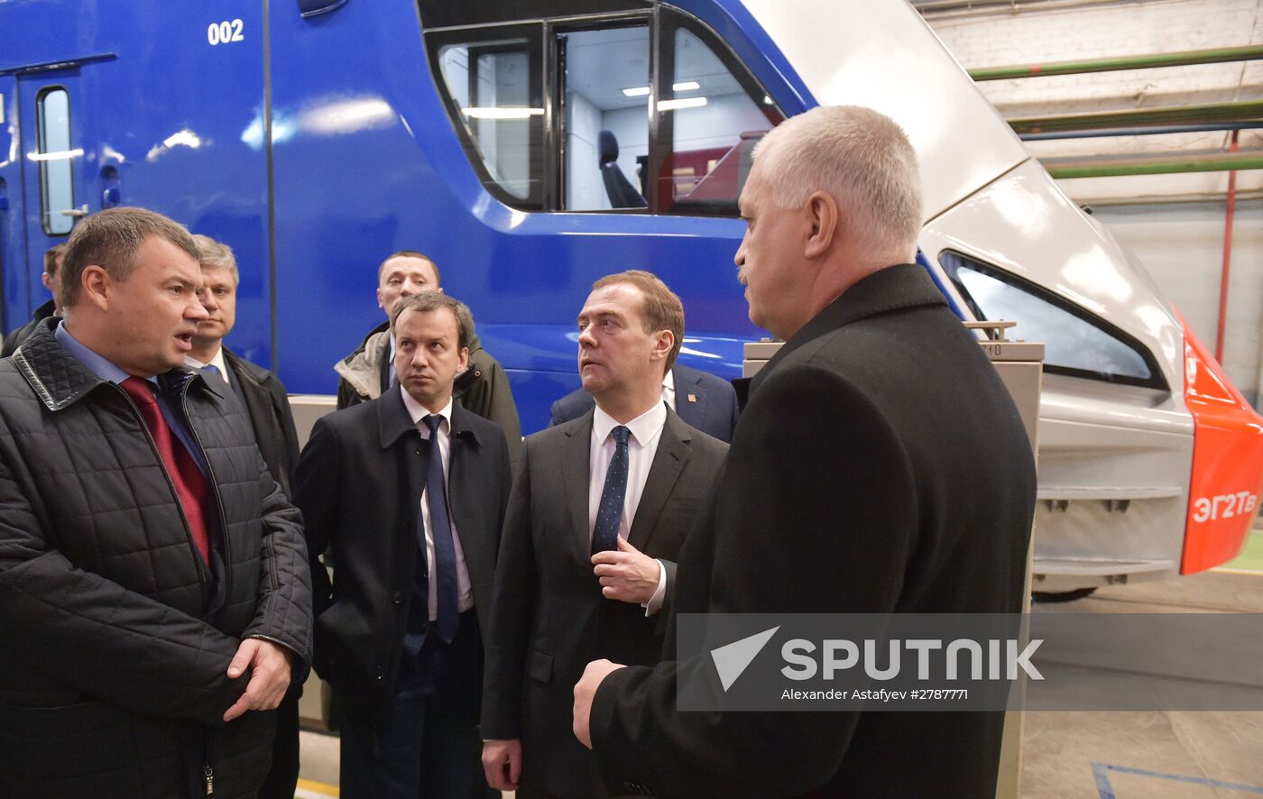 Russian Prime Minister Dmitry Medvedev's working trip to Tver