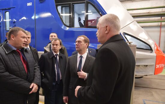 Russian Prime Minister Dmitry Medvedev's working trip to Tver