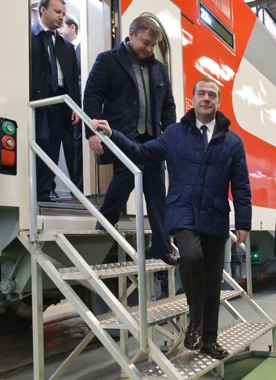 Russian Prime Minister Dmitry Medvedev's working trip to Tver