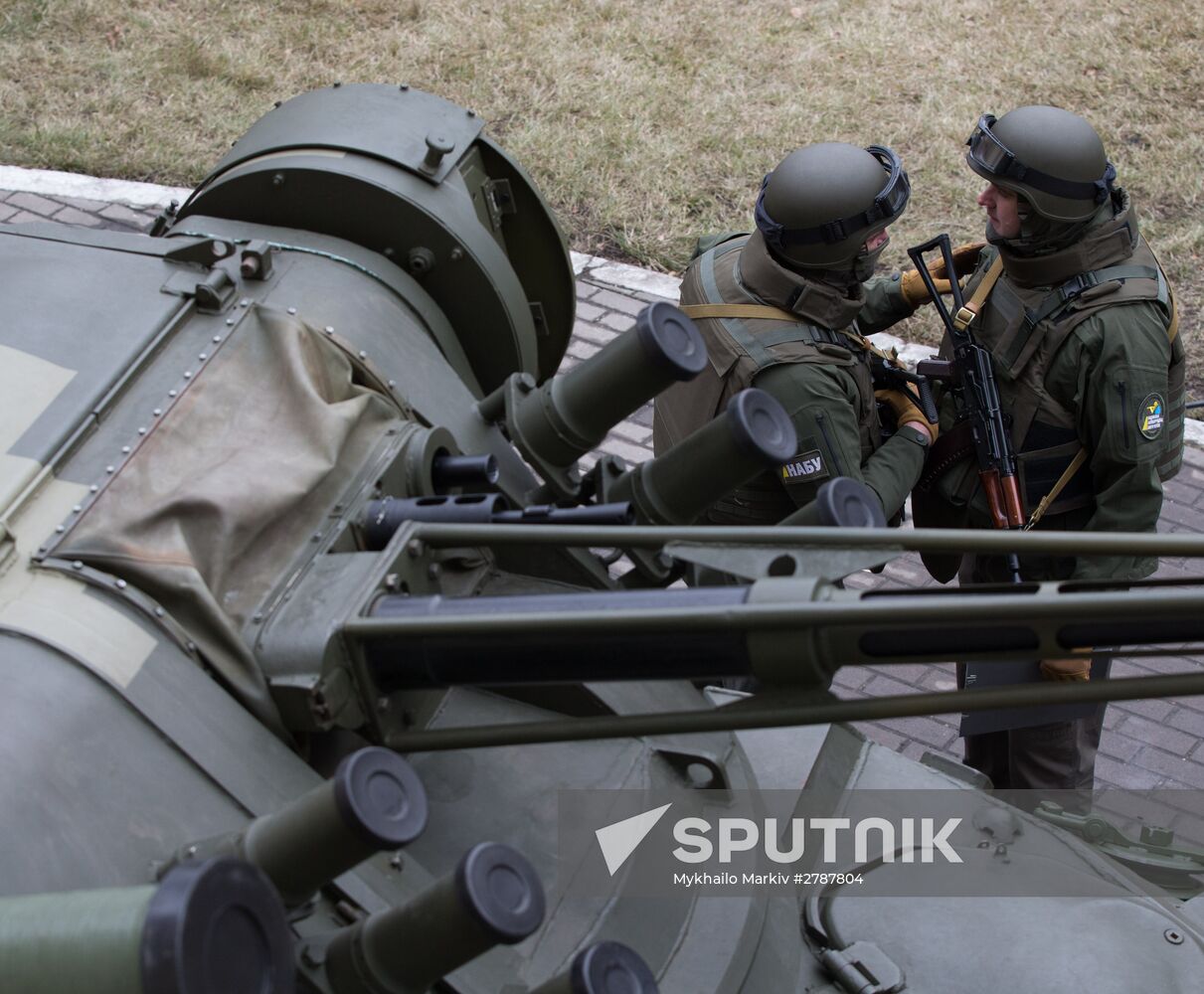 NABU Special Operations Department servicemen take oath in Kiev