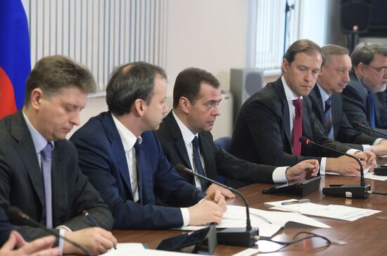 Russian Prime Minister Dmitry Medvedev's working trip to Tver