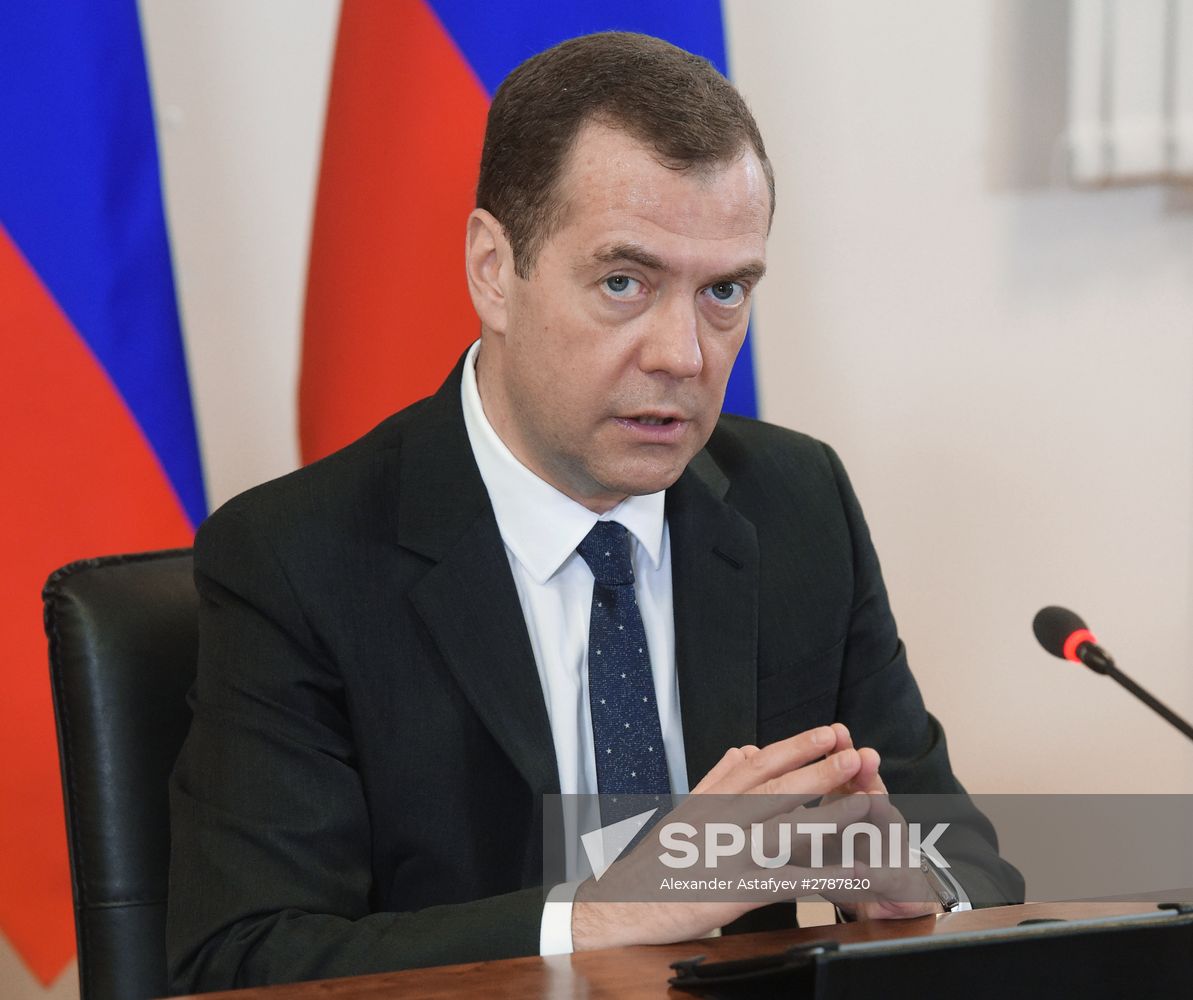 Russian Prime Minister Dmitry Medvedev's working trip to Tver