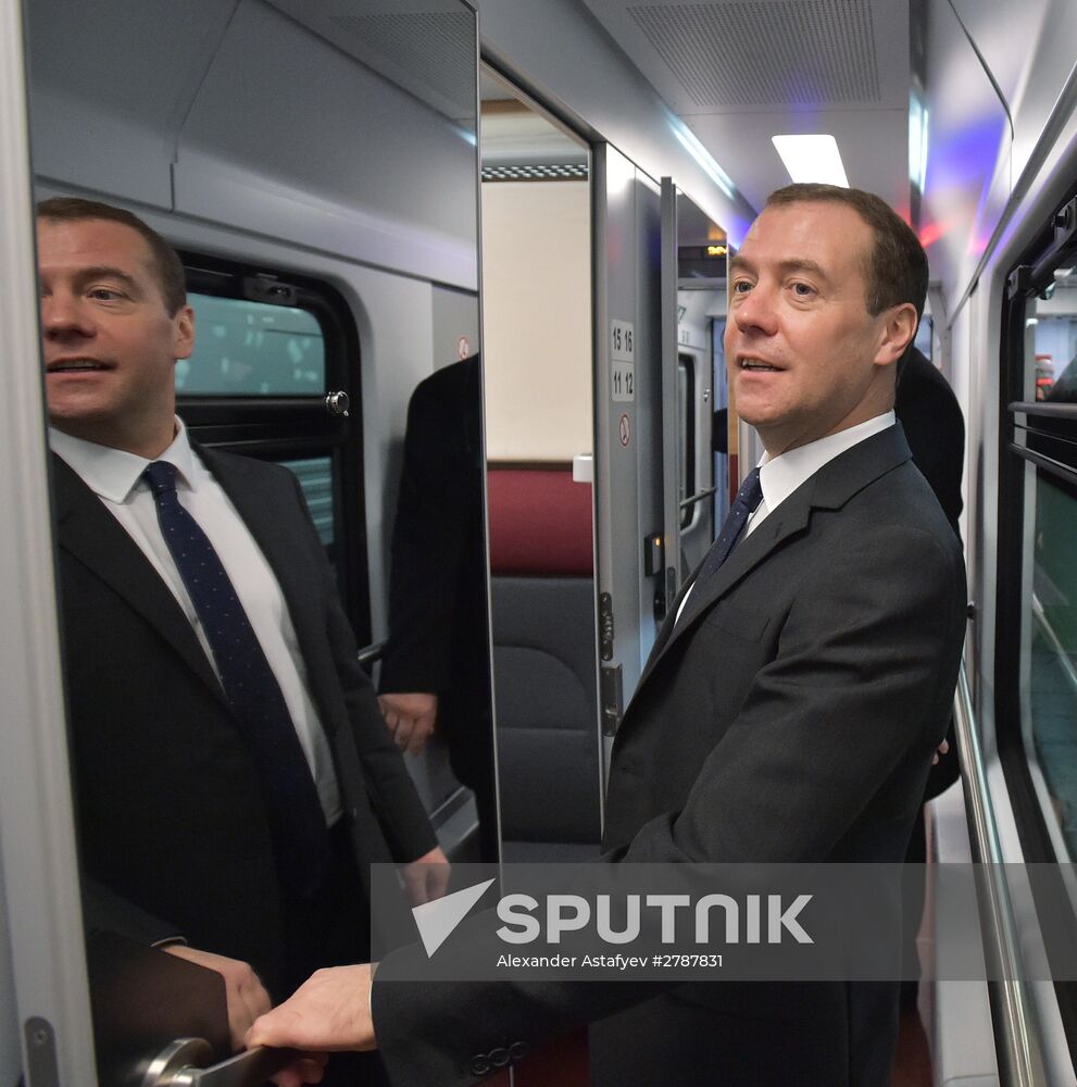 Russian Prime Minister Dmitry Medvedev's working trip to Tver