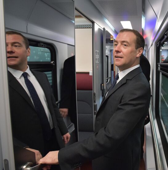 Russian Prime Minister Dmitry Medvedev's working trip to Tver