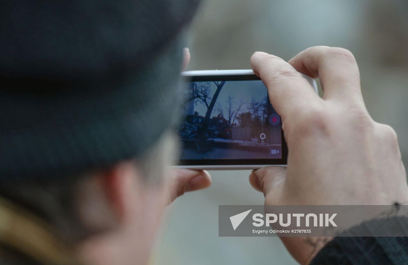 Demolishing illegal kiosks in Moscow