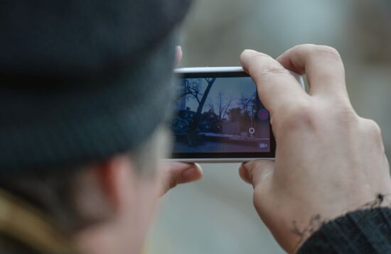 Demolishing illegal kiosks in Moscow