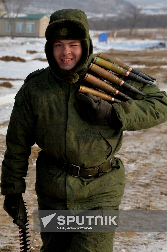 Tank Biathlon competition at Sergeyevka training range