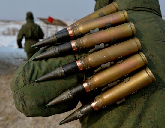Tank Biathlon competition at Sergeyevka training range