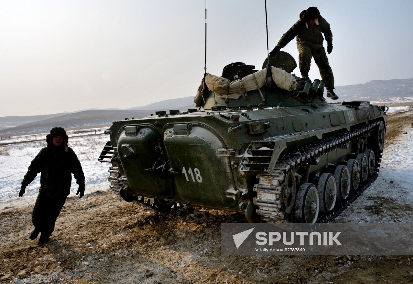 Tank Biathlon competition at Sergeyevka training range