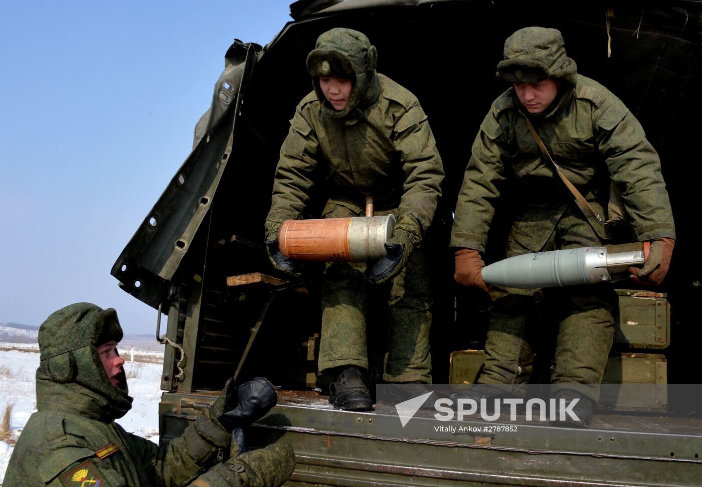 Tank Biathlon competition at Sergeyevka training range
