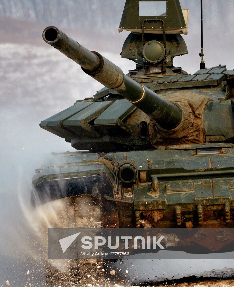 Tank Biathlon competition at Sergeyevka training range